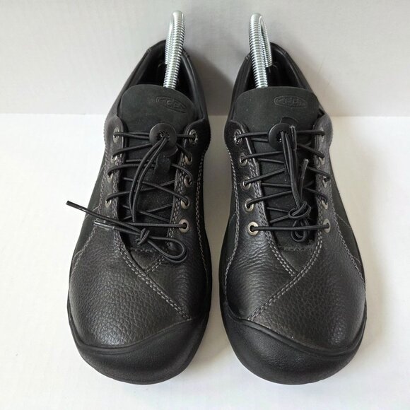 Keen Shoes Womens 10 W Wide Black Leather Presidio Low Hiking Trail Boots - Picture 5 of 11